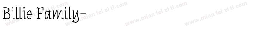 Billie Family字体转换